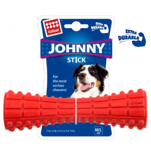 [GiGwi] Johnny Stick - Dog Toy | Special textures help with dental cleaning and massage oral cavity |Suitable for Fetch and Chewing