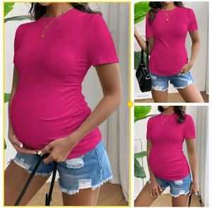 CC Elegant White Round-Neck Short Sleeve T-Shirt for Women