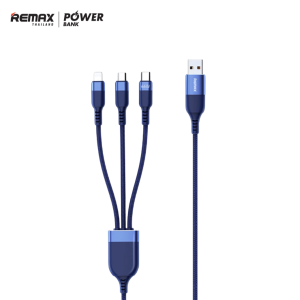 Remax Cable 3in1 รุ่น RC-C068 สายชาร์จ โทรศัพท์ มือถือ แบบ 3in1 ยาว1M มีประกันศูนย์ไทย