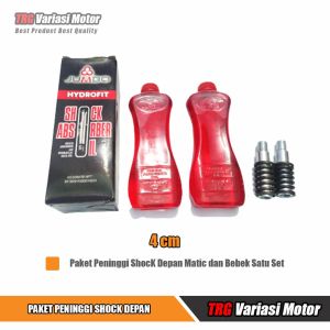 Paket Peninggi Shock Depan Matic dan Bebek TRG Ukuran 4 cm 6 cm 8 cm dan 10 cm
