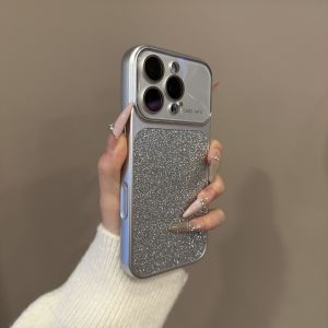 Bling Glitter Laser Camera Protection Case for iPhone 17 16 15 14 Pro Max 13 Shockproof Sparkling INS Cute Girly Women Cover