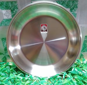 ถาดลึก ขนาด 9 นิ้ว ตราหัวม้าลาย เหล็กกล้าไร้สนิม ถาด ถาดสแตนเลส ถาดสเตนเลส จาน ที่ใส่อาหาร ถาดใส่อาหาร (1 ชิ้น)