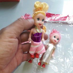 Sét 5 búp bê khớp mini bằng nhựa có kích thước cao 10cm