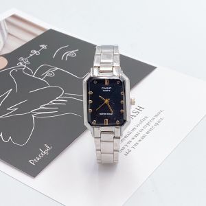 นาฬิกาผู้หญิง นาฬิกาข้อมือ ผญ นาฬิกาผู้หญิงสวยๆ นาฬิกาคาสิโอ นาฬิกา รุ่น LQ-400 นาฬิกาทรง 8 เหลี่ยม สายนาฬิกา สแตนเลส หน้าปัดขนาด 24 มม