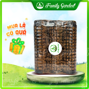 Trụ nhựa giá thể xơ dừa trồng kiểng lá cây leo D20xR5cm - Đen/Trắng | Độc quyền Family Garden