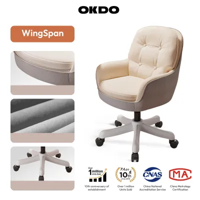 OKDO Biscotti Ergonomic Computer Chair Home Girl Dressing Office Gaming Chair