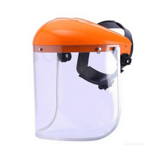 Clear Industrial Safety Visors Shatterproof Construction Comfort Fit Adjustable Head Straps Face Shield For Grinding Work