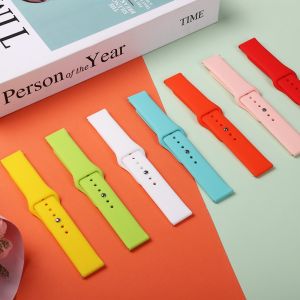 20mm 22mm Replacement Soft Silicone Watch Strap For Samsung Galaxy Watch 7 6 5 4 Active 2 40mm 44mm For Samsung Galaxy Watch Ultra 47mm 6Classic / 5Pro / 4Classic Wristband Smart Sports Watch