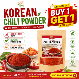 ( READY ) Korean Chili Powder / Gochugaru / Korean Chili Flakes Powder for Kimchi (100g 250g)