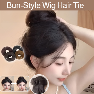 Bun-Style Wig Hair Tie Natural Looking Hair Band Quick Styling Beauty Tool