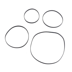 4mm Width Universal Cassette Tape Machine Belts Assorted Common Drive Flat Rubber Belt for CD DVD Recorders