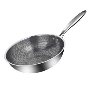 Frying Pan Kawali Non Stick Pan Stainless Steel Non Stick Frying  Wok Pan Keimav