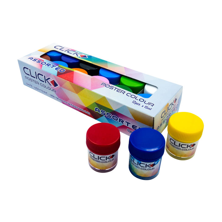 Click Poster Color Click Poster Color Paint set of 12 | Lazada PH