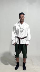 Halloween New Medieval Retro Costume Mid-Length Punk Mens Coat