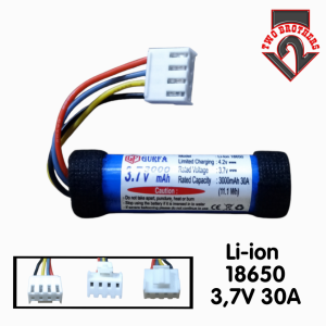Baterai HARMAN KARDON/ Baterai Speaker Dan Elektronik Lainnya Type Li-ion 18650 3000mAh 30A 37V 111Wh