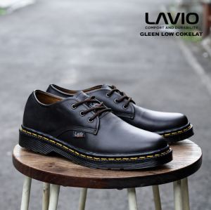 Lavio Sepatu Pria Oxford Leather Kulit Sapi Trendy Gleen Low