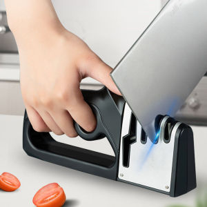 New Handheld Non-Slip Four-In-One Multi-Function Quick Sharpener Home Kitchen Utensils Kitchen Knife Scissors Sharpener