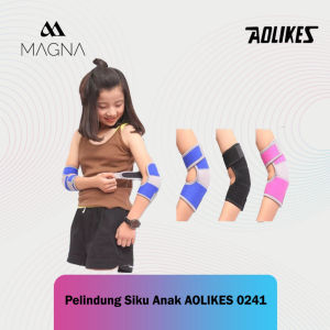 Elbow Sleeve Support Kids Aolikes 0241 Deker Pelindung Siku Tangan Anak Olahraga Sports Penopang Cidera Siku Tangan Outdoor Pria Wanita