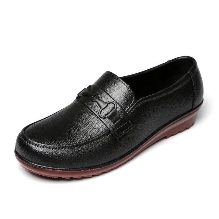 Vofox Women's black shoes Office school Rubber Shoes Lazada PH