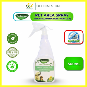 PETZYME Natural Pet Area Spray Vanilla scent Odor Eliminator/ Disinfectant & Cleanser