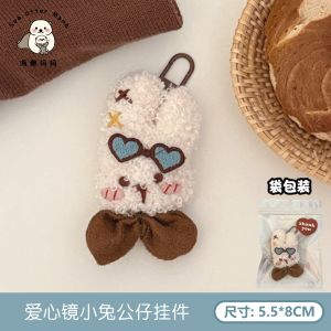 Cute Retro Plush Toy Pendants Brooches and Hairpins