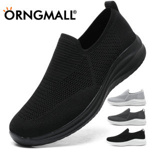 ORNGMALL High Quality Mesh Shoes for Men Breathable Casual Sneakers Slip-On Street All-match Fashion Walking Shoes Suitable for Daily Leisure 39~48