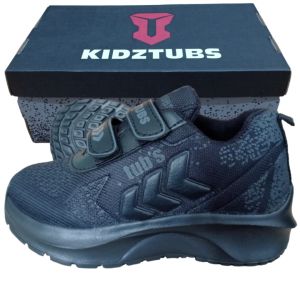Sepatu Sekolah Anak Laki Laki Warna Hitam Perekat Usia PAUD TK SD SMP-KIDZTUBS1149