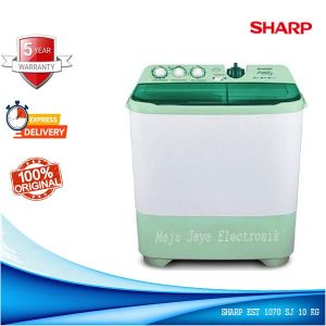 SHARP Mesin Cuci 2 Tabung 10 KG EST 1070 SJ AQUA MAGIC Garansi Resmi