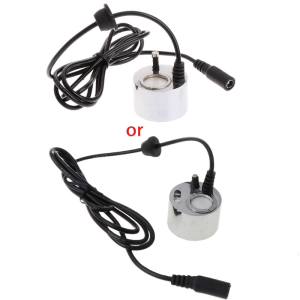 Mini Mist Maker Red LED Light Water Pond Fog Machine Indoor Fountain Foggers Perfect for Halloween Christmas Holidays