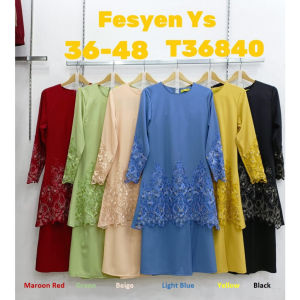 [PREMIUM] Size S - 4XL Raya 2023 Women Muslim Baju Kurung Moden Sulaman Muslimah Fashion Selesa Anggun Saiz Besar