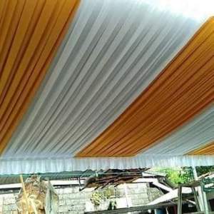 Plafon Sisir atau Plafon Serut atau Plafon Tenda Dekorasi Rempel Model Sisir (ukuran 6x6)