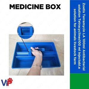 Portable Animal Medicine Storage Box Leak Proof Plastic Organizer