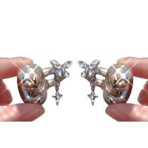 Elegant Butterfly Ear Clip Open Headphone Decoration Detachable DIY Enhancement Piece