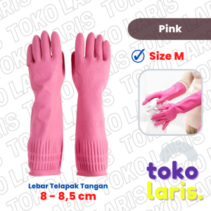 SARUNG TANGAN KARET PANJANG ANTI AIR UNTUK CUCI PIRING BAJU PANJANG SERBAGUNA TEBAL FOOD GRADE ANTI SOBEK ANTI KOYAK PERLENGKAPAN DAPUR