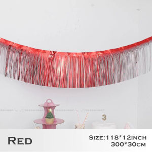 Tassels Fringe Garland Foil Banner Curtain Party Decorations Needs Background Table Skirts For Birthday Party Wedding Home Wall Decoration Backdrop Decor
