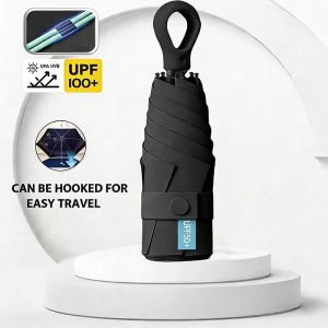 【Buy More Save More】Mini Umbrella with hook UV New Ultra-Light Protection Folding Umbrella sunny and rain windproof heavy rain umbrella