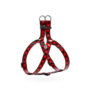 WAUDOG Dog Harness + Free Dog Smart ID Tag | Step In Harness | Soft Nylon | Lock Buckle Small to Large Dogs