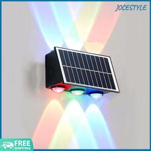 LED Solar Wall Lamps Rust Proof Outdoor Spot Light Wear Resist Solar Powered Fence Lights for Decorating Garden Fences