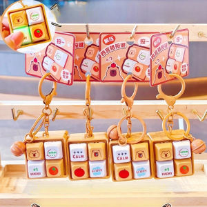 Vui Capybara Móc Khóa Bàn Phím Fidget Âm Thanh Móc Khóa Có Đèn LED Để Giảm Căng Thẳng