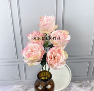 Bunga Peony X5 OF Artificial Bunga Artificial/Bunga Plastik/Bunga Dekorasi/Dekorasi Pernikahan/Pernikahan/ Peony Murah Artificial