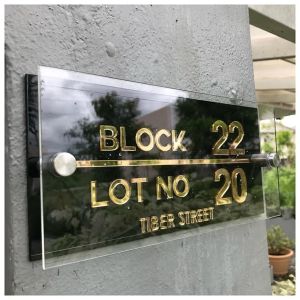 House Number Signage 10x5 inch Landscape
