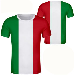[Local Stock] ZEEMIN Italy T-Shirts Italian Flag 3D Print Streetwear Men Women Casual Fashion Oversized Short Sleeve T Shirt Male Tees Tops Clothing