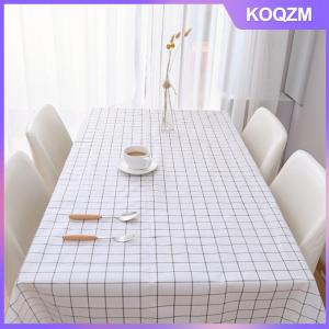 KOQZM 137X90CM PEVA Waterproof Oilproof Tablecloth Table Cloth Plaid Pattern Table Cover For Party Outdoor Picnic Cloth