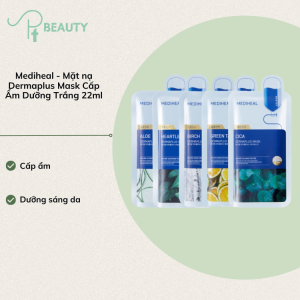 Mặt Nạ Cica Phục Hồi Da Nhạy Cảm Dưỡng Ẩm Chuyên Sâu Mediheal Dermaplus Cica Full Box 10 Miếng
