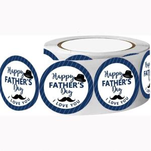 Happy Fathers Day Sticker Adhesive Decal Fathers Day Sticker Decorative Sticker for Scrapbooking Gift Cards
