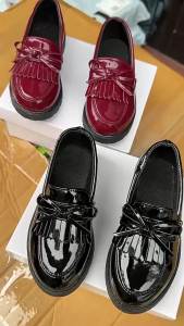 [Free Shipping] 2026 Stylish Tassel Solid Color Princess Shoes for Girls and Boys Fashionable Loafers for Performances