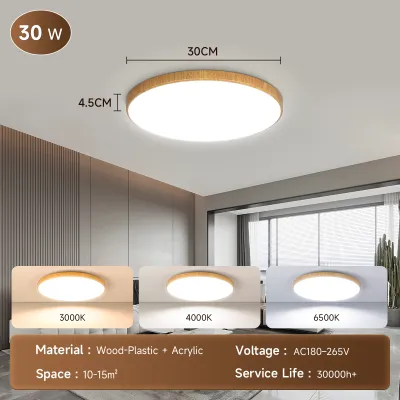 CANMEIJIA Led Ceiling Lights Round 3 Colors Change Ceiling Lamp 30W 50W 70W Modern Tricolor Surface Mount Panel Light for Living Room Bedroom Kitchen Indoor Lighting Fixture 5 Year Warranty