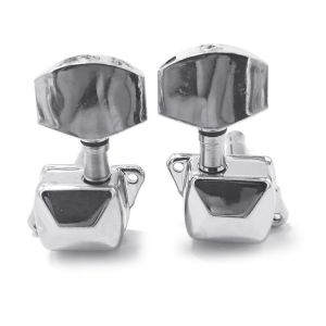 RIXTON Guitar String 3R3L Tuning Pegs 6pcs Metal Semi-Closed Guitar String Button Tuner Guitar Knob(3R3L Guitar Knob)