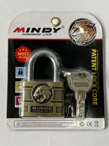 Ổ Khoá Mindy hoạ tiết đầu báo chống trộm chống cắt 6P 5P