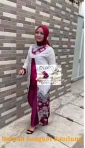(BISA COD) GAMIS LESTI MOTIF JUMPUTAN/ GALLERYKEBAYA / RUMAH SONGKET BANDUNG RUMAH KEBAYA BANDUNG GAUNHIJABSALE SONGKET PALEMBANG BATIK JUPRI BATIK COUPLE